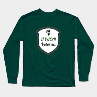 Hvac/r Veteran Badge Long Sleeve T-Shirt